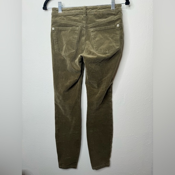 Anthropologie Pilcro and the Letterpress Button Fly Corduroy Pants Olive Green - Picture 4 of 7